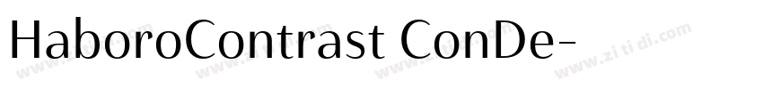 HaboroContrast ConDe字体转换